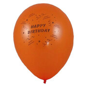 Luftballons Happy Birthday  250 mm, Gre M, 100 Stk.