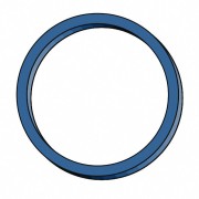 Gummiringe Gummibnder   30mm, 1 mm in blau, ca. 4000 Stk., 1000 gr.- 1 kg.