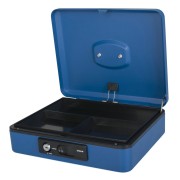 Deluxe Geldkassette mit praktischer ffnungsfunktion 300mm, blau