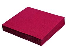 Servietten 33 x 33 cm 1/4 -Falz, 2-lagig bordeaux,  50 Stk.