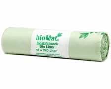 BIOMAT kompostierbare Bioabfallbeutel 240L 110x145cm, 10 Stk.