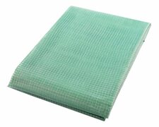 Gitterplane 1,50 x 5,00 m transparent mit grnem Gitter 250 g/m mit Nagelrand verstrkt gefaltet UV-stabil