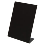 Tisch-Kreidetafeln, PVC, schwarz, ca. 14.8x21cm, DIN A5, 3 Stk.