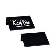 Tisch-Kreidetafeln, PVC, schwarz, ca. 7.5x5x2.5cm, DIN A8, 3 Stk.