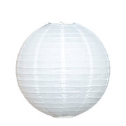 Lampion rund wei  35 cm