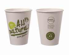 BIO Kaffeebecher Coffee to go ALL NATURAL - Zero Plastic 400ml Ø90mm,  50 Stk.