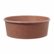 Salatschalen Feinkostschalen braun aus Pappe mit PLA beschichtet 1000ml, 50 Stk.