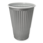 Automatenbecher Thermobecher Heigetrnkebecher silber/wei, 180ml, 100 Stk.