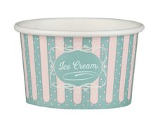 Eisbecher aus Papier Patisserie ICE CREAM Motiv 125 ml 4oz, 50 Stk.