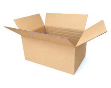 Faltkarton  430x305x(135)-220mm mit variabler H�he 1-wellig Dickwelle braun Din A3