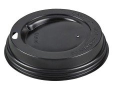 Domdeckel schwarz fr Pappbecher - Coffee to go, 300/400ml, 90mm , 100 Stk.