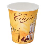 Kaffeebecher CofeToGo Pappbecher Design CAFE DE` PARIS 8oz 200 ml, 50 Stk.