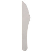 PAPSTAR pure Papiermesser Messer aus Papier 15,8 cm FSC weiss, 100 Stk.