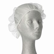 Haarnetze Kopfhauben dezente Haarfixierung aus Nylon Ø 55-62 cm weiss, 100 Stk.