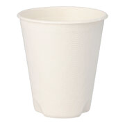 Hei�getr�nkebecher aus Zuckerrohr pure 200 ml, � 80mm, 40 Stk.