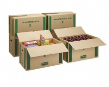 progressBOX Umzugs- Transportkarton Premium-Extra, 655x355x395mm, braun