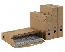 PG-PF_B06.15_025_1 ARCHIV-ABLAGEBOX zum Aufbewahren von Ordnerinhalten, Listen... 320x67x242, braun