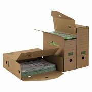 PG-PF_B06.40_010_1 ARCHIV-ABLAGEBOX zum Aufbewahren von Ordnerinhalten, Listen 334x120x275mm, braun