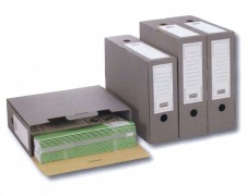 PG-PF_B02.25_24_02_1 ARCHIV-ABLAGEBOX zum Aufbewahren von Ordnerinhalten, 325x265x80mm, anthrazit