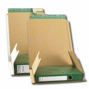 Ordnerverpackung A4 zum Wickeln fr Rckenbreite bis 80mmn 320x290x -80 mm  wei