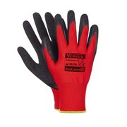 Arbeitshandschuhe, Montagehandschuhe Polyester Latex Gre XL-10 rot 12 Paar