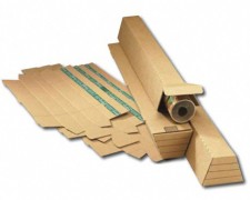 TRAPEZ Versandverpackung für gerollte Güter SK-Verschluss  700x105/ 55x75mm, A1+