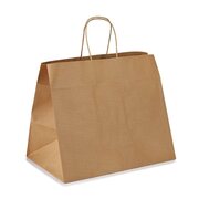 Papiertragetasche Kordeltasche 80g braun 260 + 170 x 250mm