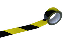 1-PACK Signalband Markierungsband Warnklebeband gelb / schwarz 50mm x 66 Meter