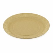 BIONATURE Pappteller Kraft rund 23cm fettdicht braun, 100 Stk.