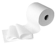 Handtuchrolle Tissue, 100% Zellstoff 2-lagig 20 cm x 150 m, weiß, 6 Stk.