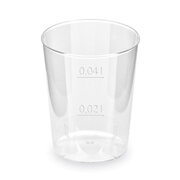 Schnapsglas glasklar Shotgläser Stamperl mit Eichstrich 2cl / 4cl, 10 Stk.