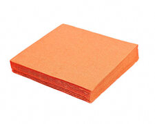 Servietten 33 x 33 cm 1/4-Falz 3-lagig orange, 20 Stk.