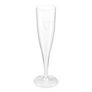 Einweg-Sektglas Champagnerglas 100ml,  PS, 1 tlg., transparent glasklar, 10 Stk.