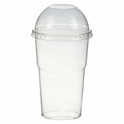 Smoothiebecher Dessertbecher + Domdeckel 200 ml 78mm, PET, glasklar, 50 Stk.