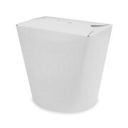 Food Box Take Away Box  80x73x100mm 500ml aus Vollpappe beschichtet wei, 50 Stk.