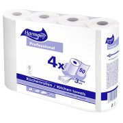 Kchenrollen Harmony Professional 3-lagig 50 Blatt FSC-zertifiziert, 4 Rollen