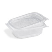 Feinkostbecher mit fixem Deckel Ripboxx Tiny klar PP 127x108x37mm 200ml, 50 Stk.