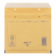 AROFOL CLASSIC Luftpolstertasche  CD, 180x165mm, fr CD/DVD, braun