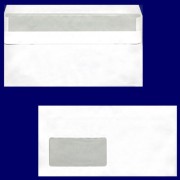 Briefumschlag DL-C5/6 220x110mm, 75gr. SK MF, weiß, 100 Stk.