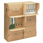 ARCHIV-ALTABLAGE-CONTAINER 426x326x295mm, erweiter- und stapelbar, braun
