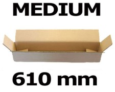 Faltkarton Versandhülse 610x105x105mm sehr stabil, 2wellig