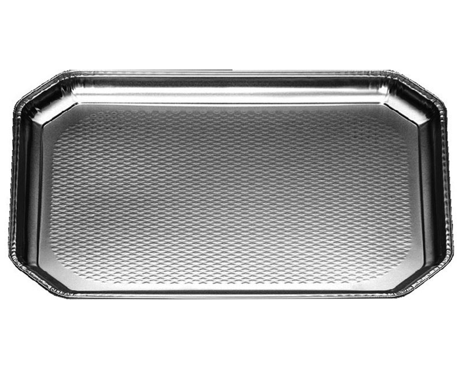 Alu-Catering-Platte, Aluminium-Partyplatte, Servierplatte 375 x 280 mm,  5 Stk.