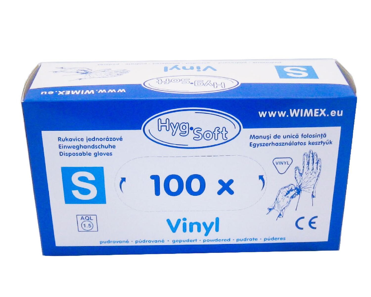 Vinyl Einweghandschuhe Vinylhandschuhe gepudert Gre S, 100 Stk.