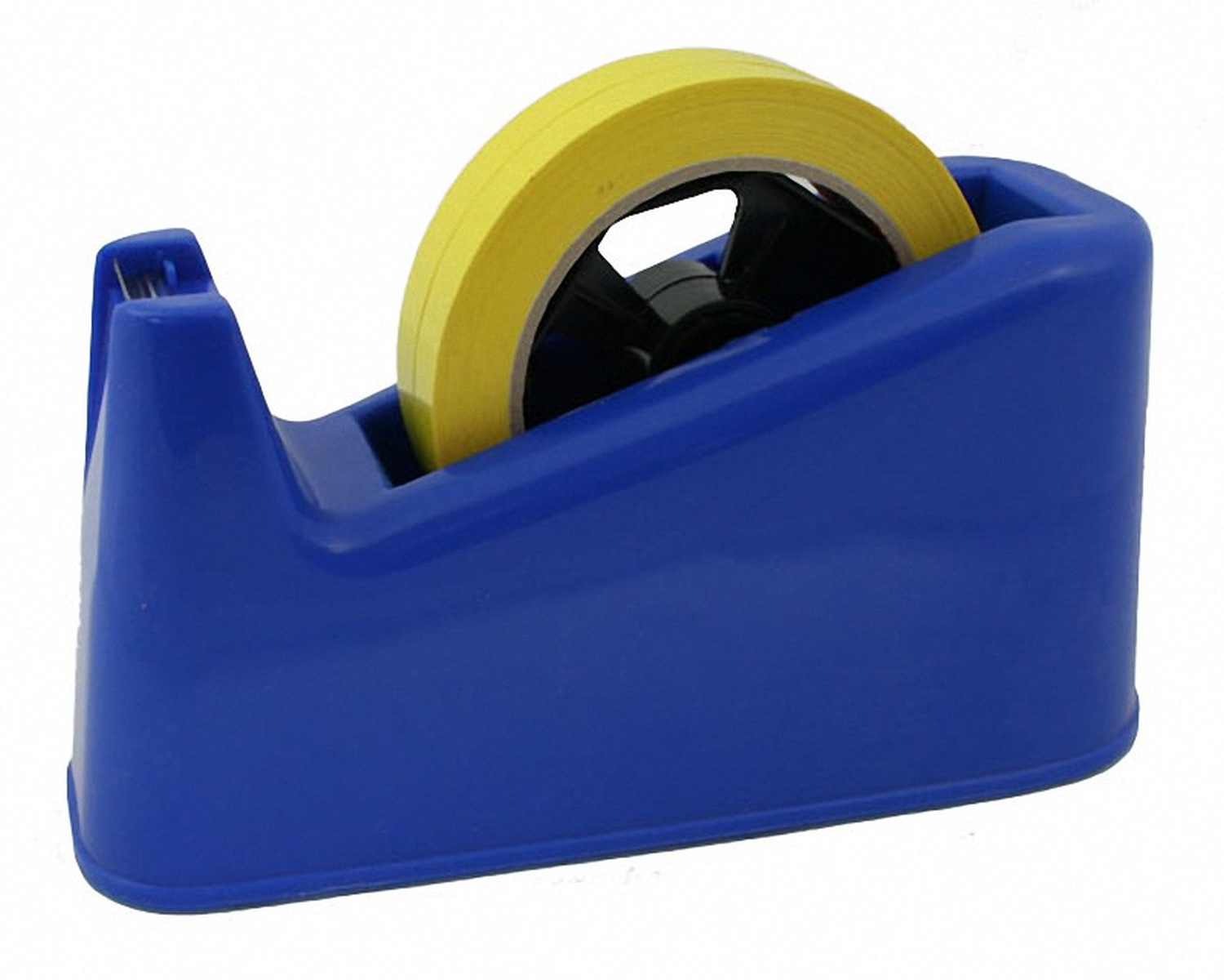 Tischabroller für 12 16 19 und 25mm Klebefilm mit 25+76mm Kern blau Adapter