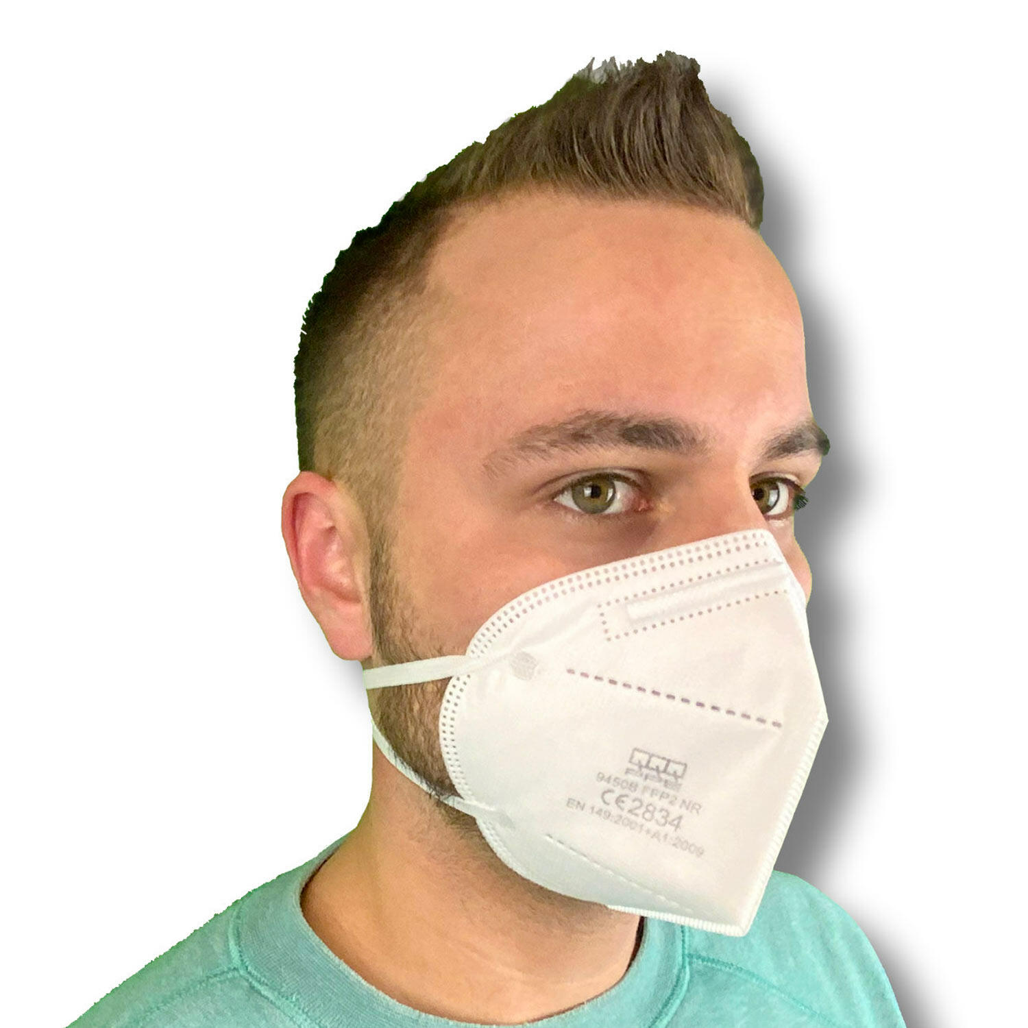Atemschutzmasken FFP2 mit Nasenbgel Ohrschlaufe einzeln verpackt, 20 Stk.