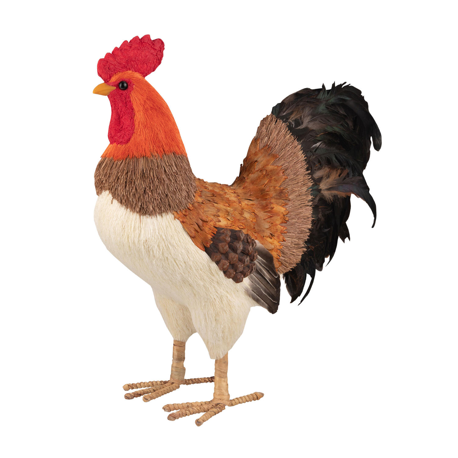 Hahn aus Naturmaterialien Ostern Osterdeko 54 cm