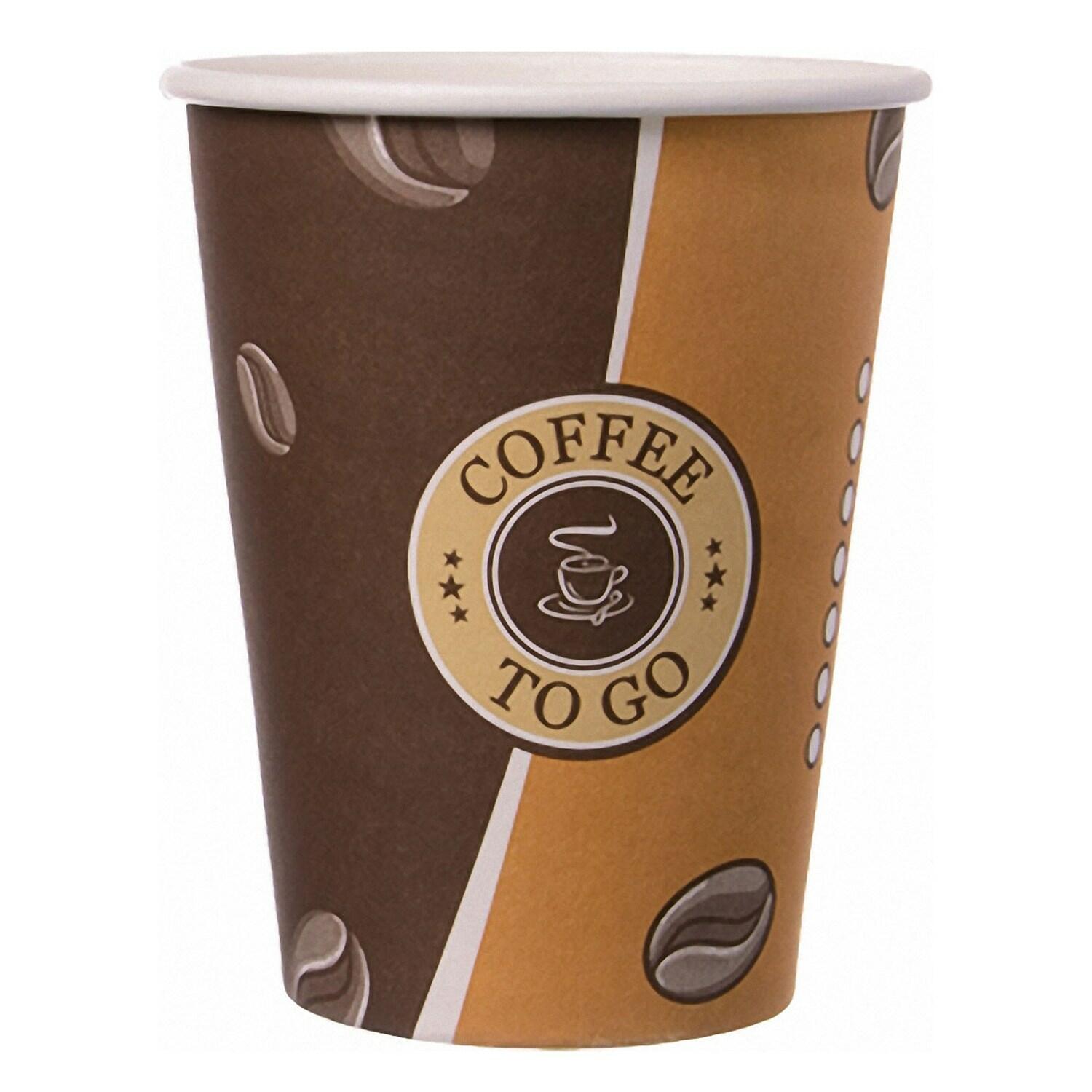 75728 50 Kaffeebecher Coffee to go Pappbecher Becher 280 ml Größe M Winter 