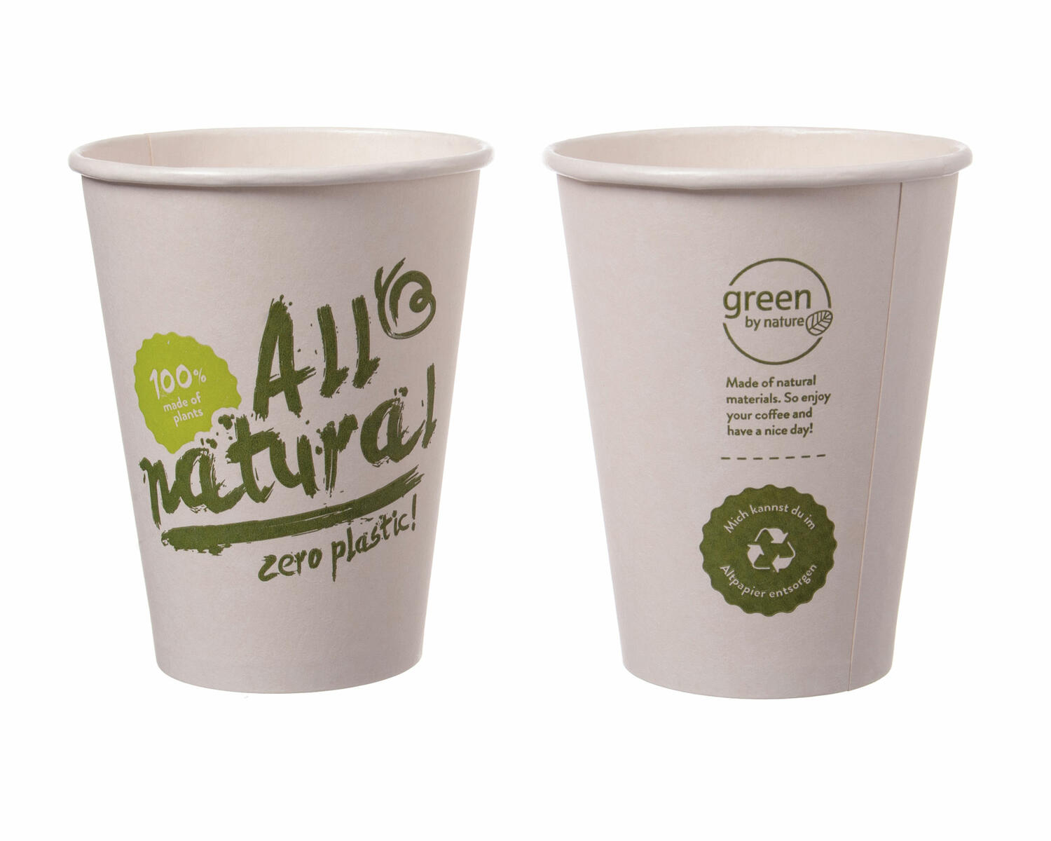 Kaffeebecher Coffee To Go ENJOY YOUR COFFEE mit Deckel schwarz 300 ml 