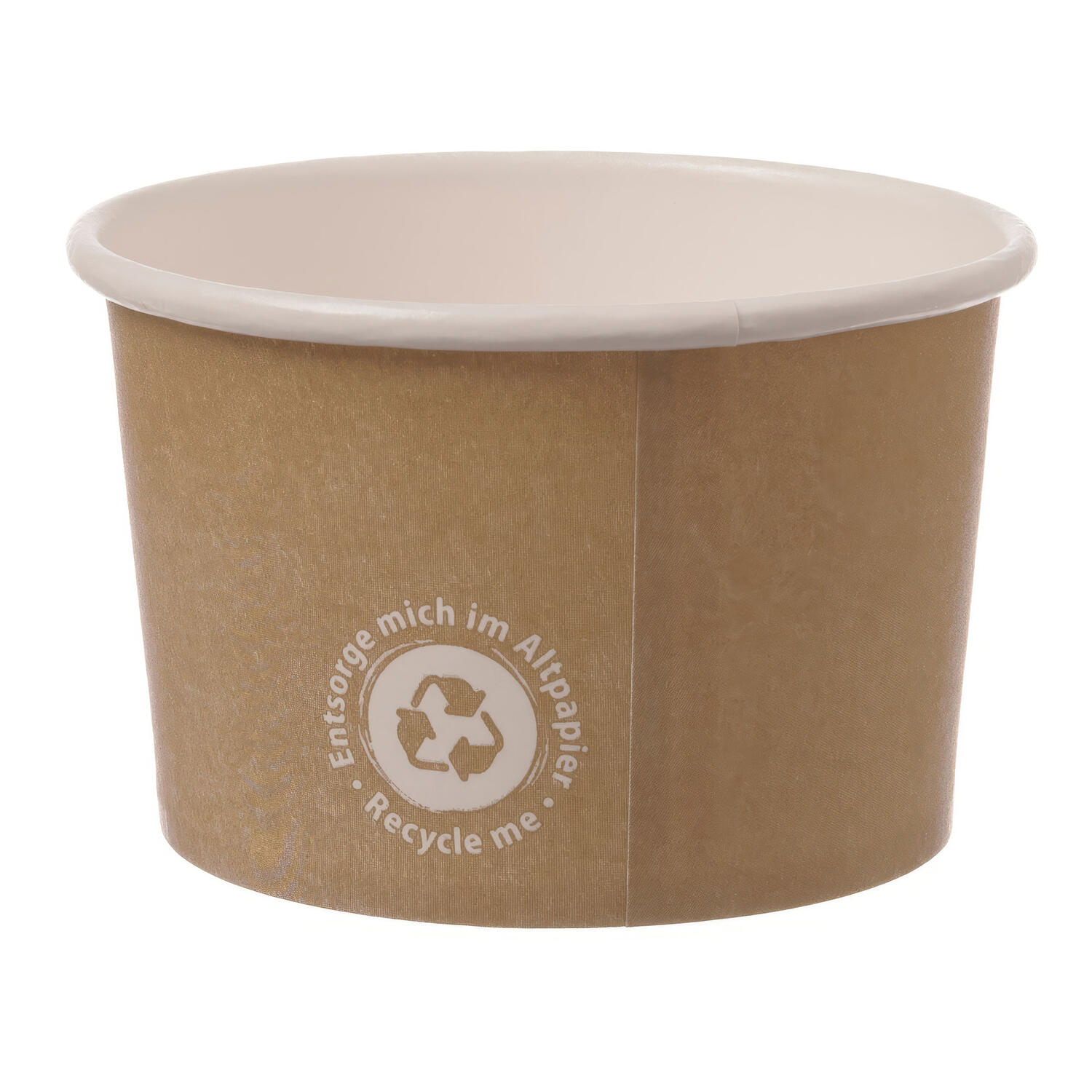 Eisbecher 300 ml Recycle Me ohne Kunststoffbeschichtung 10 oz � 9,7 cm, 50 Stk.