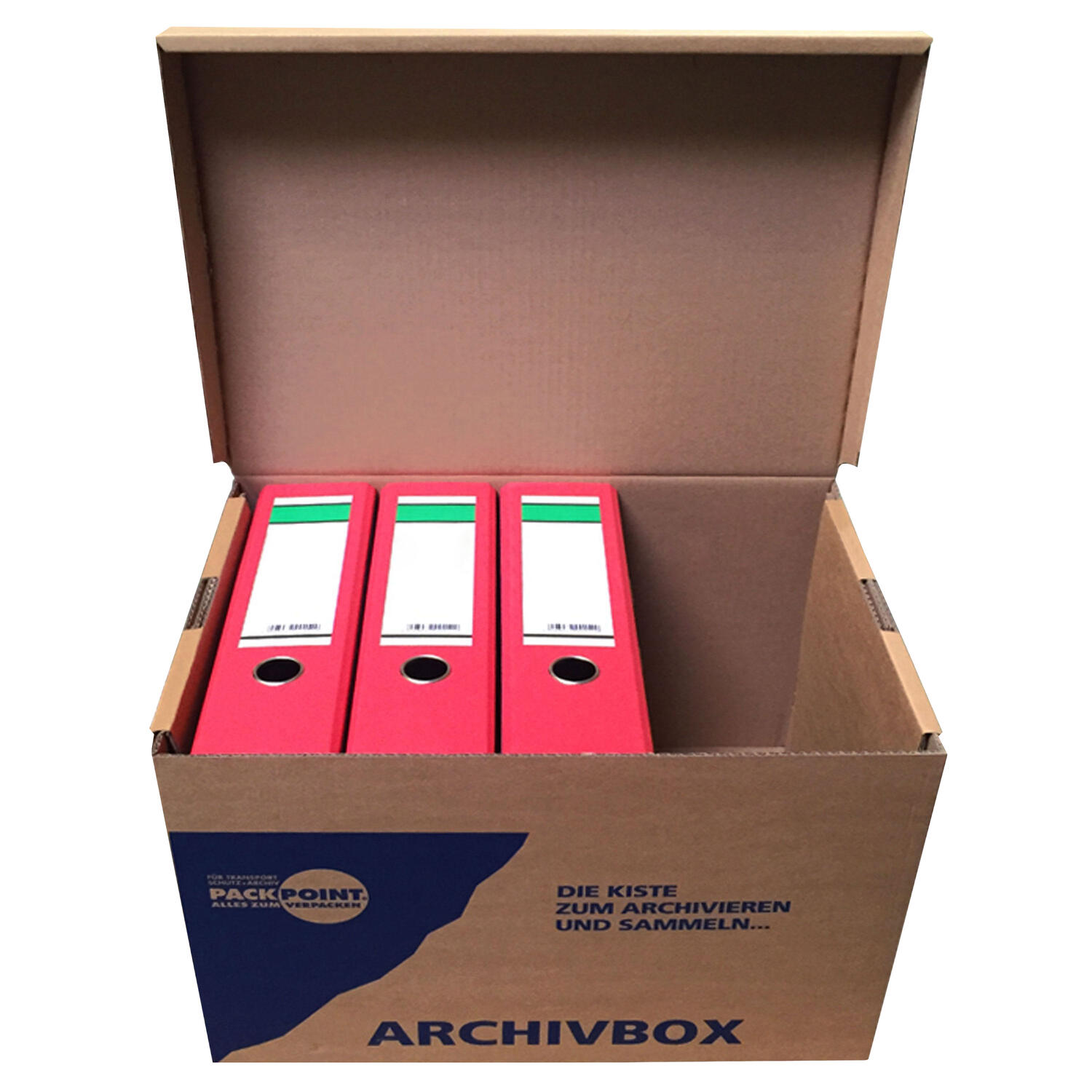 Archivbox Lagerbox 400x320x290mm extrem stabil, bis 250kg stapelbar